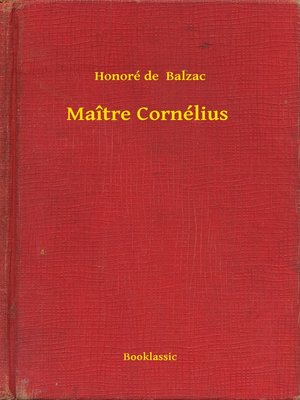 cover image of Maître Cornélius